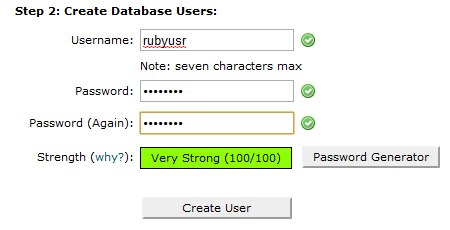 MySQL User